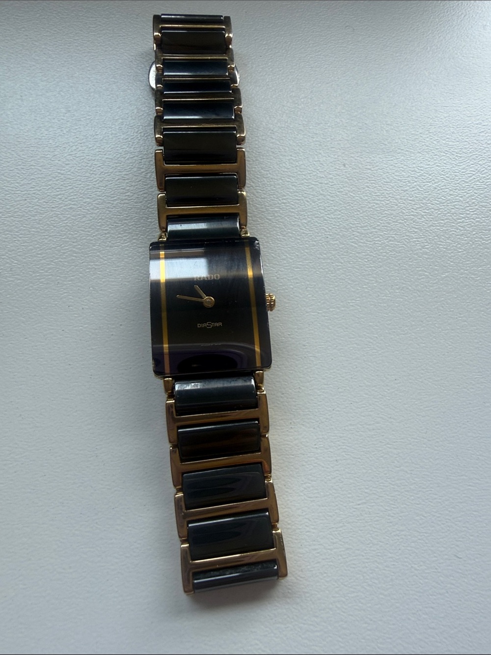 Rado Black and Gold Ceramic Bracelet Watch 153.0283.3 N